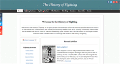 Desktop Screenshot of historyoffighting.com
